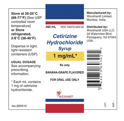 Bottle Label (Cetirizine Syrup Label)